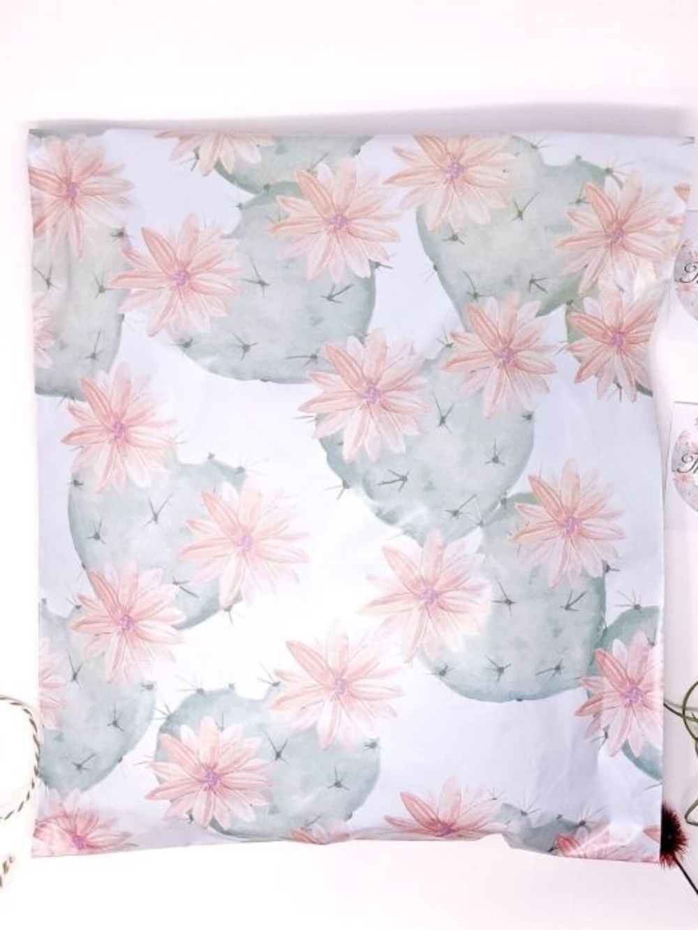 Floral Cactus Pink Polymailers 10×13 (100)